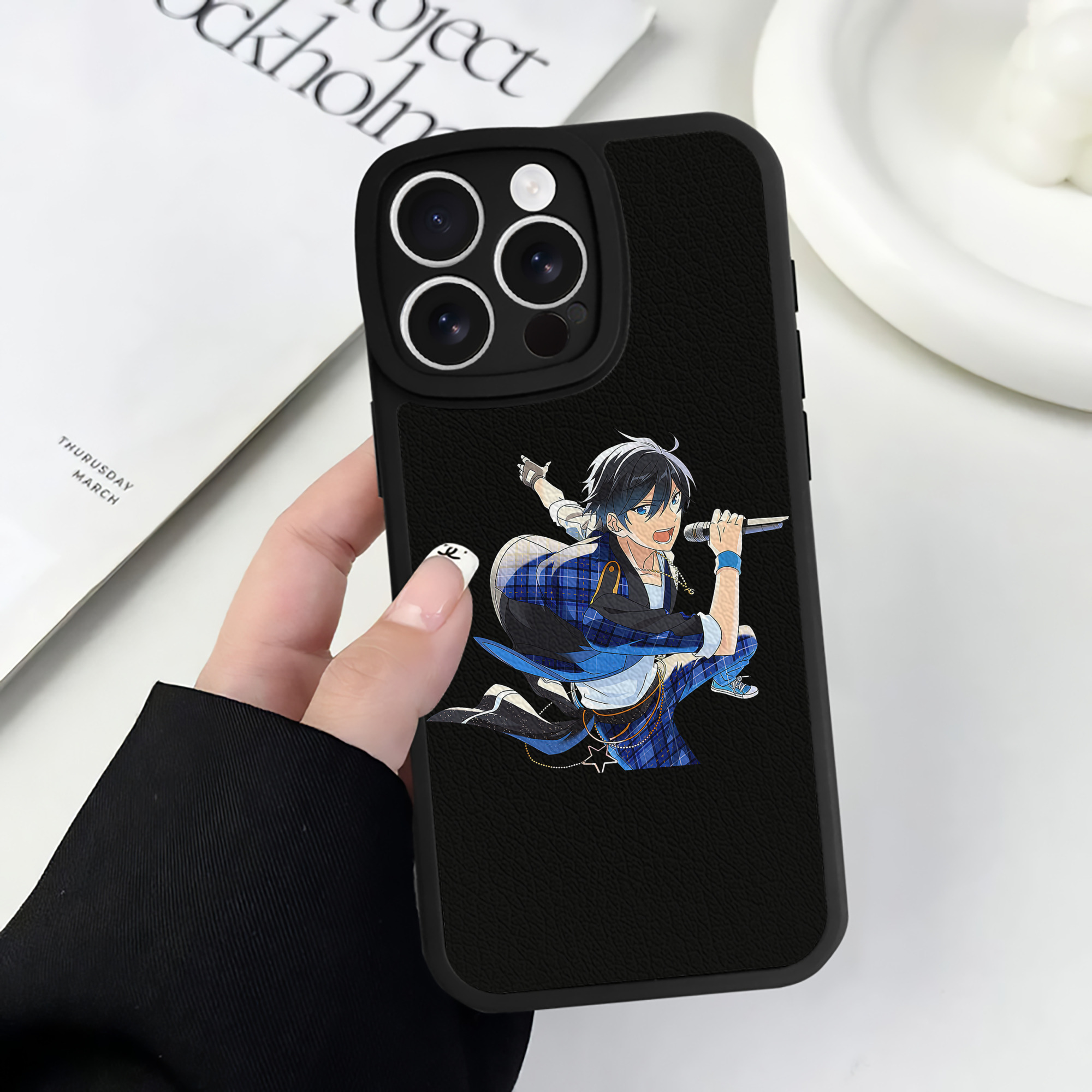（画像用） あんさんぶるスターズ! Ensemble Stars 【iPhone 16シリーズ対応】シリコンスマホケース（レザー調） 材質：シリコン